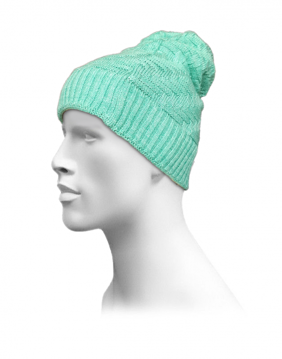 Unisex acrylic  self Designer Cap sea green 